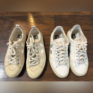 2 pairs of Veja sneakers sz 8